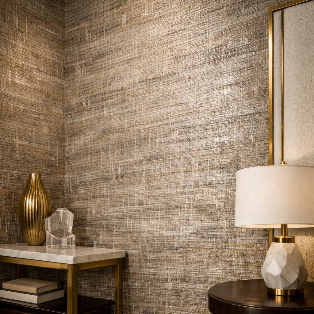 Grace Painting Inc textured and designer wallpaper application in Jacksonville